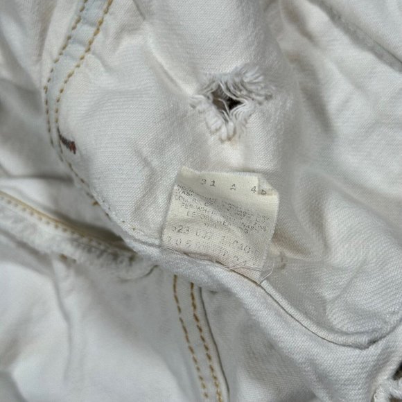 Vintage Levi's Men's Trucker Denim Whit‎ Jacket Sz 42 [FLAWS] - Picture 4 of 15